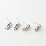 18K Copper Plated Earrings DIY Hand-Made Material Accessories