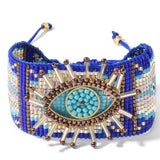 Devil's Eye Beads Bracelet Hand Knitting