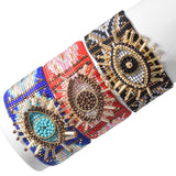 Devil's Eye Beads Bracelet Hand Knitting