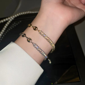 Flash Zircon Bracelet European American Hand Jewelry