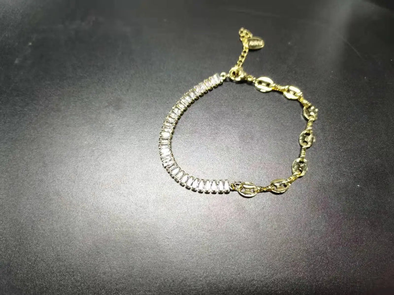 Flash Zircon Bracelet European American Hand Jewelry