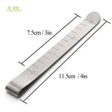 Chainho 3 Inch Soft Ruler Stainless Steel Clips TL03