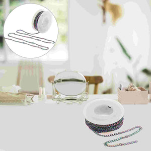 Silver Stainless Steel Chain Necklace Jewelry Making DIY Bracelet Craft Choker