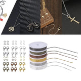Jewelry Making Chains Set Lobster Clasps Jump Rings Cable Link