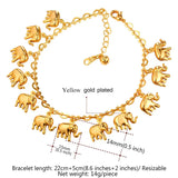 Silver Little Elephant Anklet Bracelet for Women