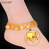 Silver Little Elephant Anklet Bracelet for Women