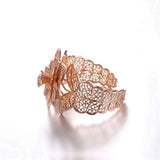 Big Flower Bracelet Rose Bridal Wedding Jewelry Cuff Bracelets & Bangles