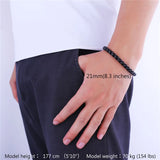 Box Chain Bracelet Men Link Chain Jewelry Gold/Black Stainless Steel Bracelet