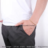 Gold/Black Stainless Steel Bracelet Men Twisted Link Chain
