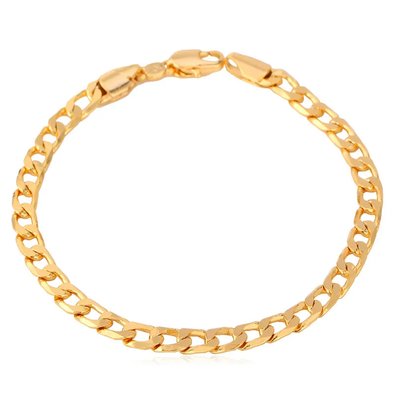 Men's Mesh Chain Bracelet in Rose Gold/Gold/Silver - H261
