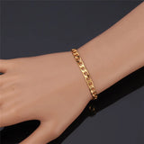 Men's Mesh Chain Bracelet in Rose Gold/Gold/Silver - H261
