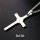 Stainless Steel Cross Pendant Necklace Gift P964