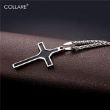 Stainless Steel Cross Pendant Necklace Gift P964