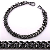 Cuban Link Chain Bracelet For Men Gold/Rose Gold/Black