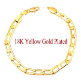 Cuban Link Chain Men Bracelets Gold/Rose Gold/Silver H198