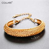 Gold/Silver Cuff Bracelets for Women Men H016