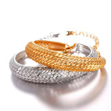 Gold/Silver Cuff Bracelets for Women Men H016