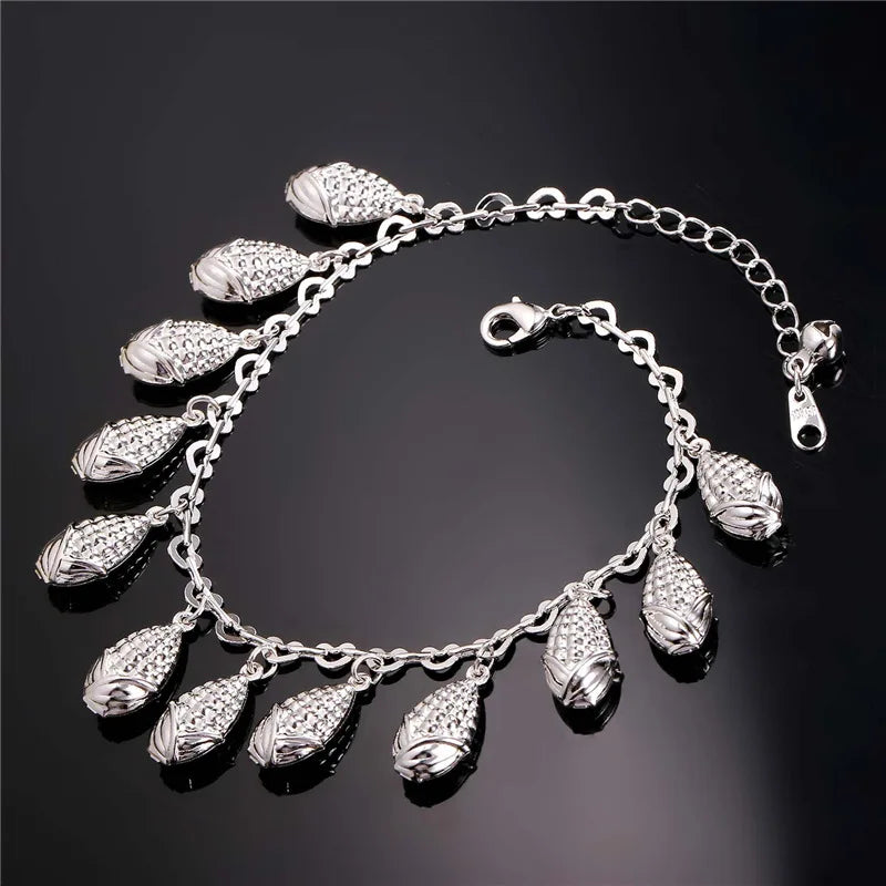 Foot Bracelet Leg Gold/Silver Summer Jewelry Anklets For Women IA935