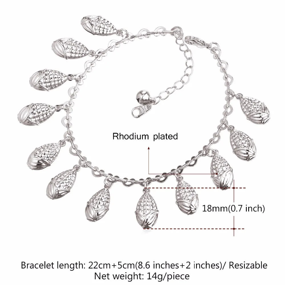 Foot Bracelet Leg Gold/Silver Summer Jewelry Anklets For Women IA935