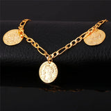 Vintage Coin Charm Bracelets for Women/Men