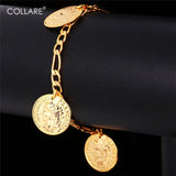 Vintage Coin Charm Bracelets for Women/Men