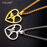 Heartbeat Pendant Kingdom Hearts Stainless Steel Jewelry Love Gift Necklace