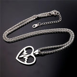 Heartbeat Pendant Kingdom Hearts Stainless Steel Jewelry Love Gift Necklace