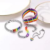Rainbow LGBT Pride Bracelet Bangle, Love is Love Men Women Jewelry Gift