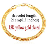 Men Chain Bracelet Gold/Rose Rope Bangle H550