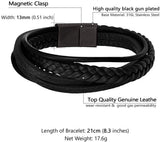 Men's Leather Bracelet Gift CP789