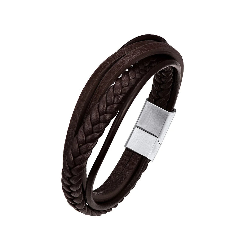 Men's Leather Bracelet Gift CP789