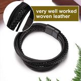 Men's Leather Bracelet Gift CP789