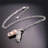 Peanut Pendant Gold/Silver Simulated Pearl Nuts About You Jewelry Necklace