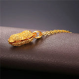 Peanut Pendant Gold/Silver Simulated Pearl Nuts About You Jewelry Necklace