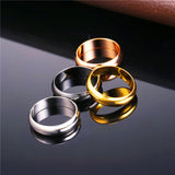ChainsPro Gold/Silver Wedding Bands Ring R006