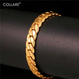 Snake Link Chain Bracelet Men Gold Chain Bracelets & Bangles H160