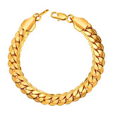 Snake Link Chain Bracelet Men Gold Chain Bracelets & Bangles H160