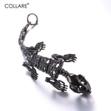 T-Rex Bracelet Stainless Steel Gold/Black Chain Men