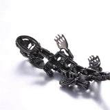 T-Rex Bracelet Stainless Steel Gold/Black Chain Men