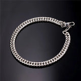 Chainspro Stainless Steel Link Chain Men Bracelet Gold/Black 6mm Wide