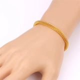 Chainspro Mesh Chain Gold/Black Bracelet Men Jewelry Ethiopian Men Bracelet