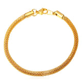 Chainspro Mesh Chain Gold/Black Bracelet Men Jewelry Ethiopian Men Bracelet