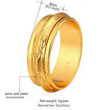Chainspro Gold/Silver Wedding Bands Ring R117