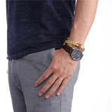 Chainspro Tiger Bracelet Men Stainless Steel Chain Gold/Black H010