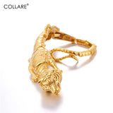 Chainspro Tiger Bracelet Men Stainless Steel Chain Gold/Black H010