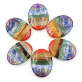 Chakela Natural Crystal Thumb Stone Layers Seven Chakra Scrapping Board