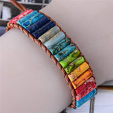 Chakra Bracelet Boho Beaded Friendship Leather Wrap