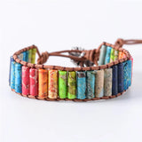 Chakra Bracelet Boho Beaded Friendship Leather Wrap