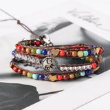 Chakra Bracelet Tree of Life Wrap Bracelet Natural Stone Spare Beads Jewelry