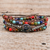 Chakra Bracelet Tree of Life Wrap Bracelet Natural Stone Spare Beads Jewelry